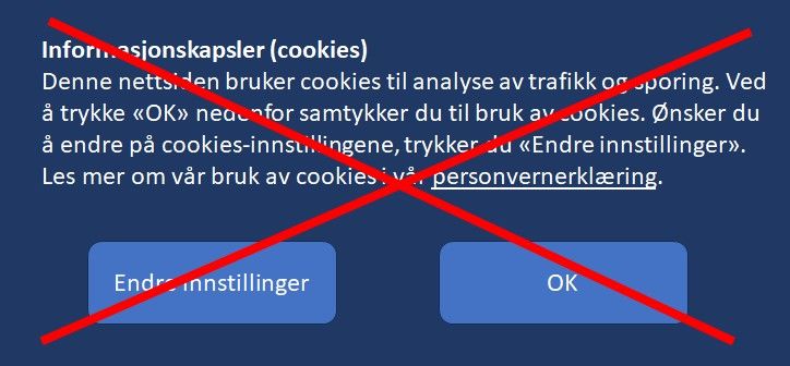 Datatilsynet med klart råd til hvordan samtykke innhentes ved bruk av cookie-banner