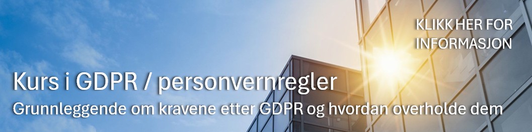 Kurs grunnleggende GDPR